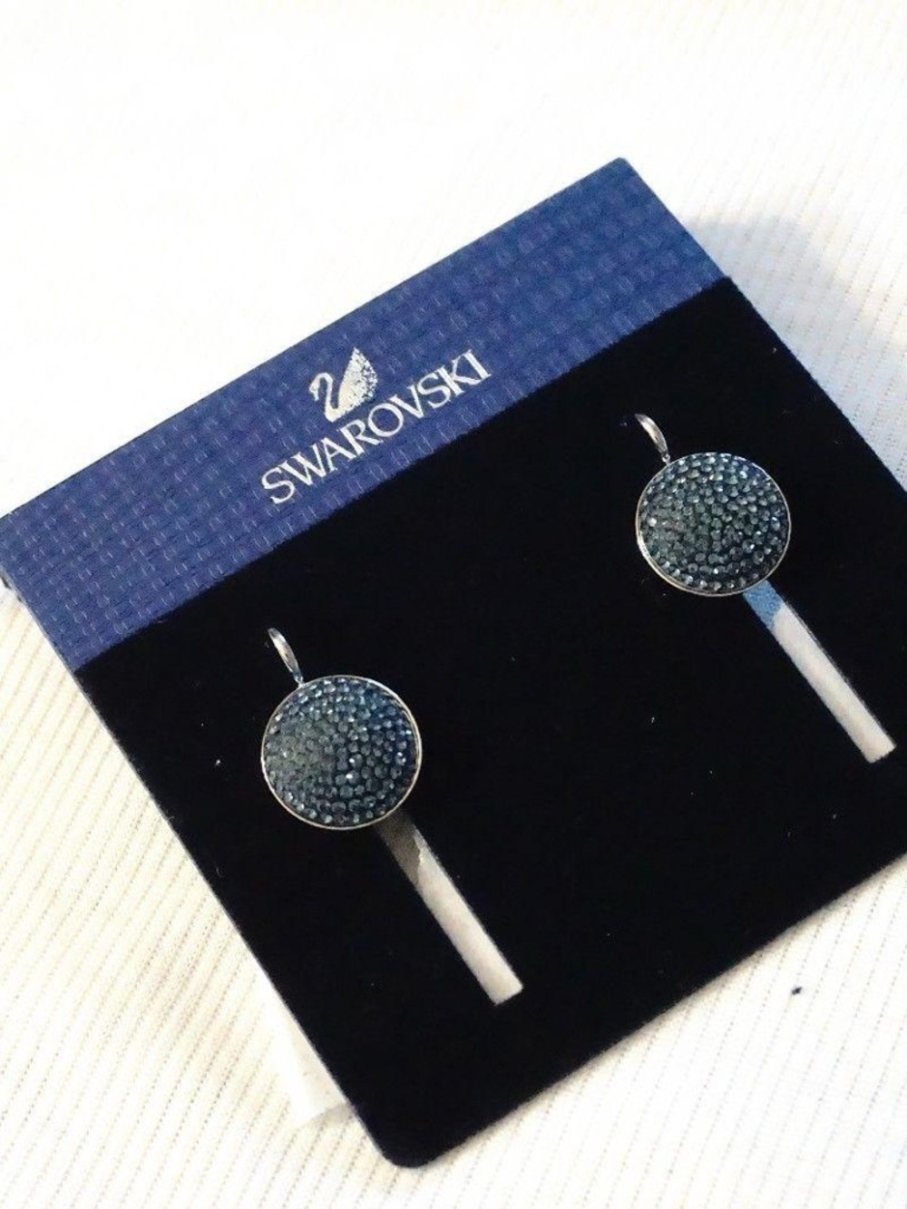 Swarovski Fun Blue Crystal Earrings